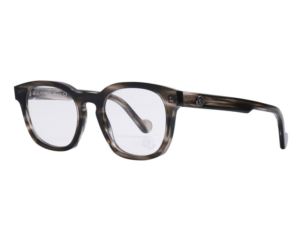Moncler ML5039 - 056 - 51 Cadres optiques Gris, À motifs Coussin arrondi