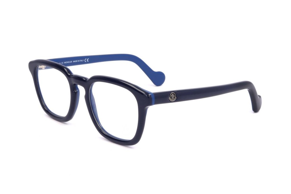 Moncler ML5042 - 092 - 51 Cadres optiques Bleu Angulaire