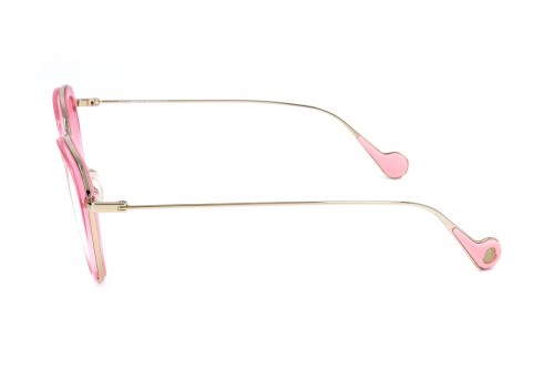 Moncler ML5048 - 074 - 50 Cadres optiques Or, Rose Coussin arrondi