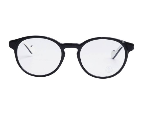 Moncler ML5053 - 004 - 52 Cadres optiques Noir, Blanc Coussin arrondi
