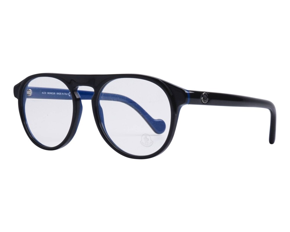 Moncler ML5054 - 005 - 54 Cadres optiques Noir, Bleu Pilote (Aviateur)
