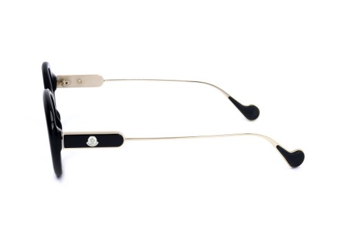 Moncler ML5055 - 001 - 52 Cadres optiques Noir, Or Ovale