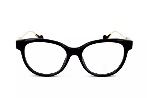 Moncler ML5056 - 001 - 53 Cadres optiques Or, Noir Coussin arrondi