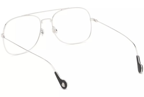 Moncler ML5060 - 016 - 58 Cadres optiques Argent, Noir Pilote (Aviateur)