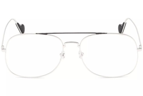 Moncler ML5060 - 016 - 58 Cadres optiques Argent, Noir Pilote (Aviateur)