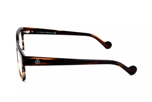 Moncler ML5070-F - 055 - 53 Cadres optiques Havane foncé Angulaire