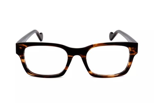 Moncler ML5070-F - 055 - 53 Cadres optiques Havane foncé Angulaire