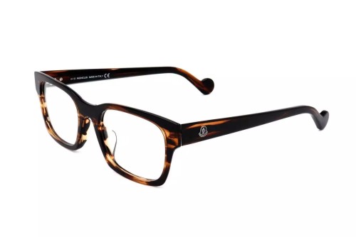 Moncler ML5070-F - 055 - 53 Cadres optiques Havane foncé Angulaire