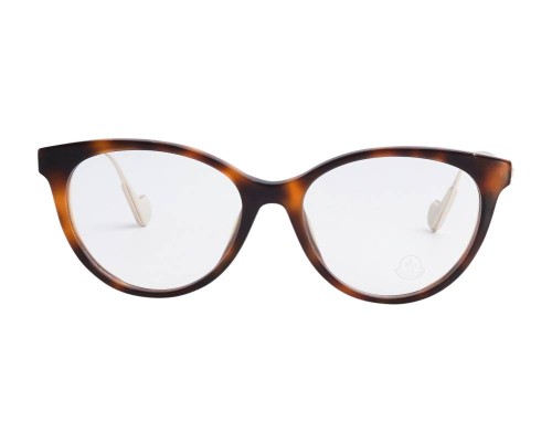 Moncler ML5071 - 052 - 53 Cadres optiques Havane, Or Œil de chat