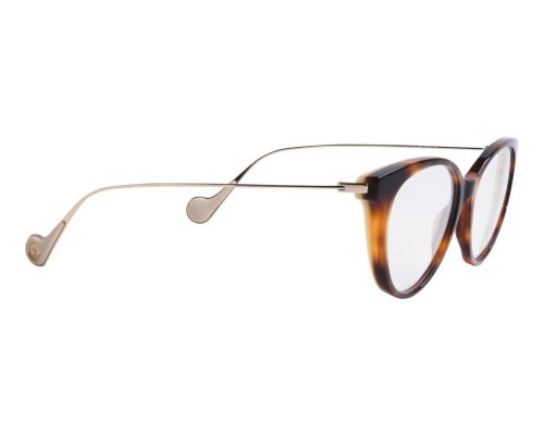Moncler ML5071 - 052 - 53 Cadres optiques Havane, Or Œil de chat