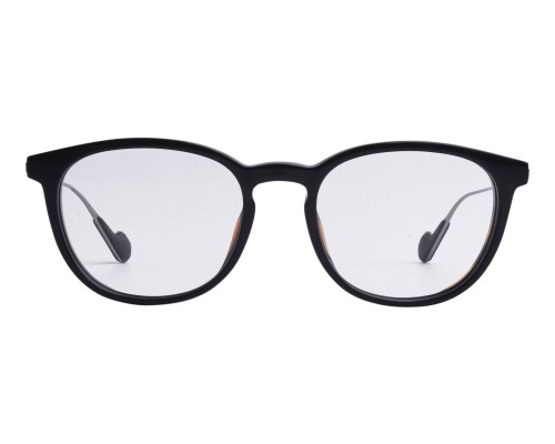 Moncler ML5072 - 001 - 53 Cadres optiques Noir Coussin arrondi