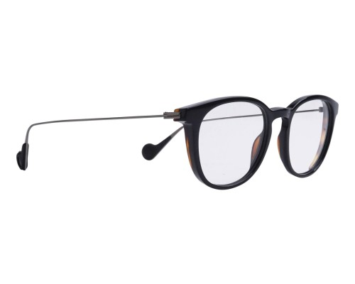 Moncler ML5072 - 001 - 53 Cadres optiques Noir Coussin arrondi
