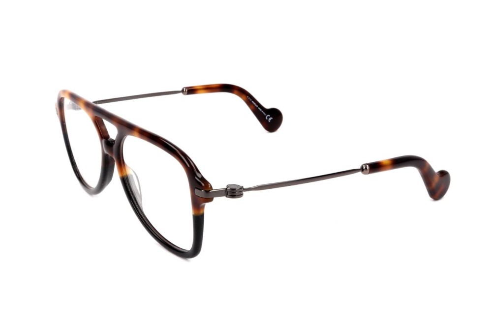 Moncler ML5081 - 056 - 56 Cadres optiques Havane Pilote (Aviateur)