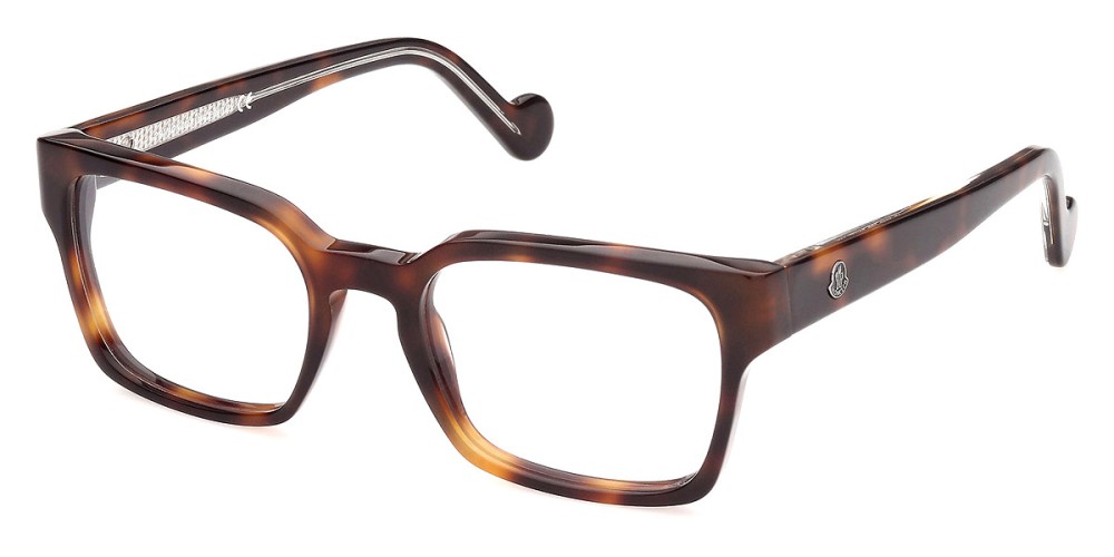 Moncler ML5085 - 056 - 54 Cadres optiques Havane Angulaire