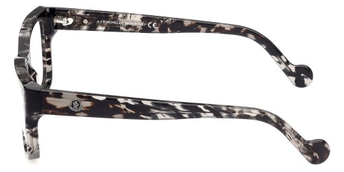 Moncler ML5085 - 055 - 54 Cadres optiques Noir, Gris, À motifs Angulaire