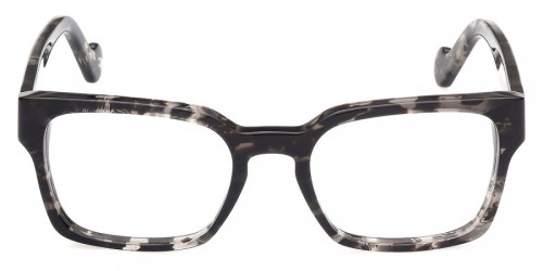 Moncler ML5085 - 055 - 54 Cadres optiques Noir, Gris, À motifs Angulaire