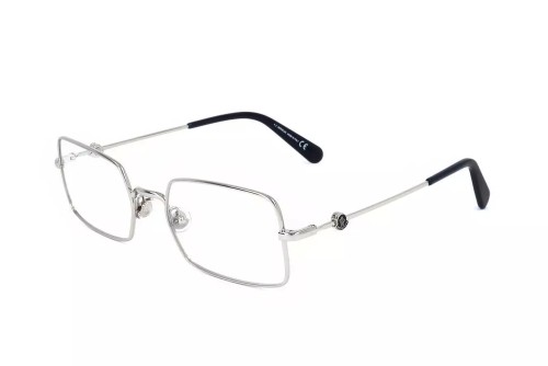 Moncler ML5127 - 016 - 55 Cadres optiques Argent, Noir Angulaire