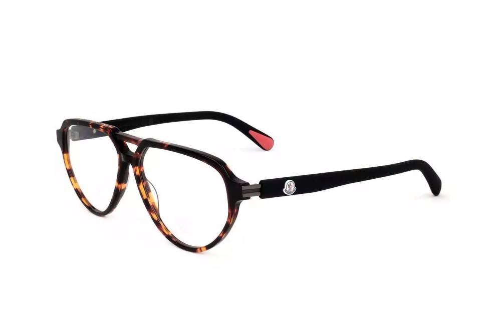 Moncler ML5162 - 052 - 57 Cadres optiques Havane, Noir Pilote (Aviateur)