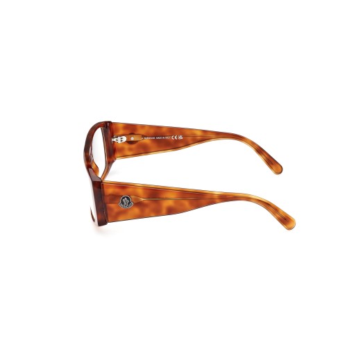 Moncler ML5186 - 052 - 55 Cadres optiques Havane Angulaire