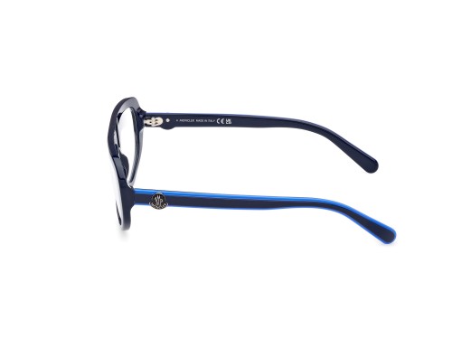 Moncler ML5196 - 090 - 57 Cadres optiques Bleu Pilote (Aviateur)