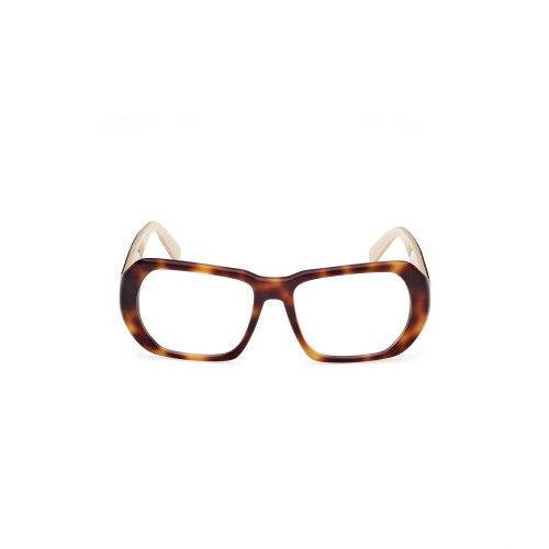 Moncler ML5197 - 052 - 54 Cadres optiques Havane Angulaire