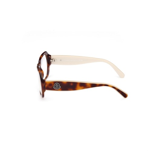 Moncler ML5197 - 052 - 54 Cadres optiques Havane Angulaire