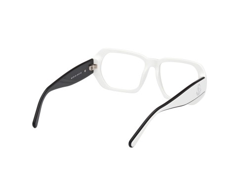 Moncler ML5197 - 021 - 54 Cadres optiques Blanc, Noir Angulaire