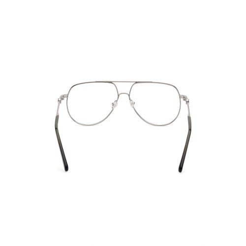 Moncler ML5202 - 14A - 56 Cadres optiques Argent, Noir Pilote (Aviateur)