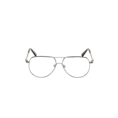 Moncler ML5202 - 14A - 56 Cadres optiques Argent, Noir Pilote (Aviateur)
