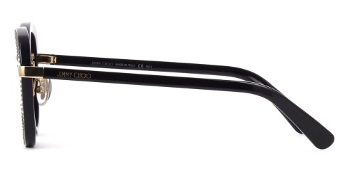 Jimmy Choo MORI/S - 2M2K1 - 52 Lunettes de soleil Noir, Or Rond