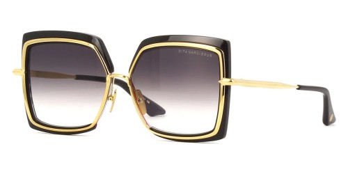 Dita NARCISSUS DTS503 - 01 - 58 Lunettes de soleil Or, Noir Angulaire