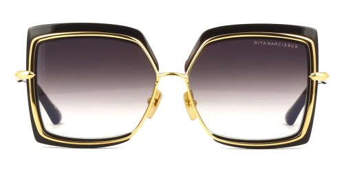 Dita NARCISSUS DTS503 - 01 - 58 Lunettes de soleil Or, Noir Angulaire