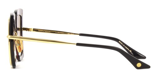 Dita NARCISSUS DTS503 - 01 - 58 Lunettes de soleil Or, Noir Angulaire