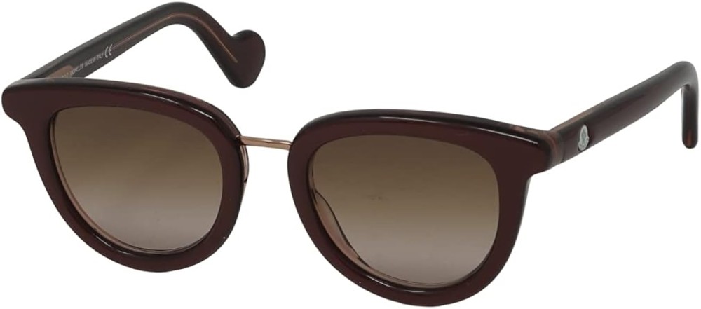 Moncler ML0044 - 71F - 48 Lunettes de soleil Marron Coussin arrondi