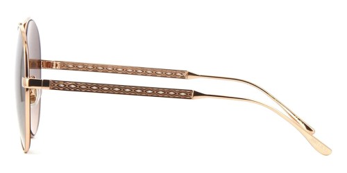 Jimmy Choo NORIA/F/S - BKUG4 - 61 Lunettes de soleil Or Pilote (Aviateur)