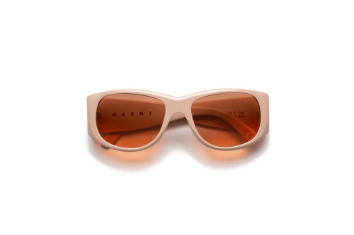 Marni OEF Orinoco River Nude - 57 Lunettes de soleil Rose Œil de chat