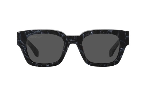 Off-White OERI018 ZURICH - 1107 - 51 Lunettes de soleil Noir, Gris, À motifs Angulaire