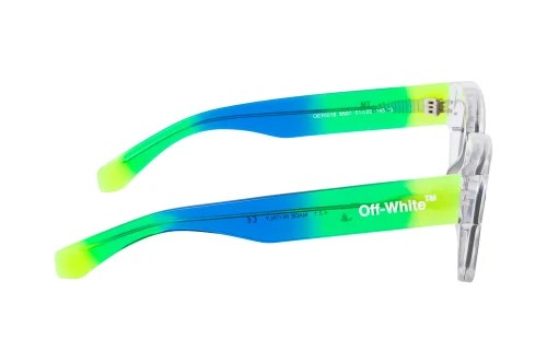 Off-White OERI018 ZURICH - 8507 - 51 Lunettes de soleil Transparent, Multicolore Angulaire
