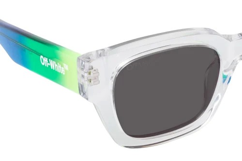 Off-White OERI018 ZURICH - 8507 - 51 Lunettes de soleil Transparent, Multicolore Angulaire