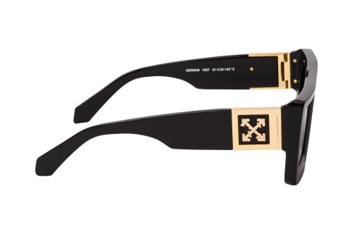 Off-White OERI060 LEONARDO - 1007 - 51 Lunettes de soleil Noir Angulaire