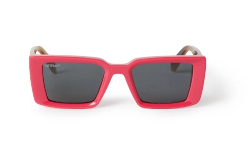 Off-White OERI064 SAVANNAH - 3407 - 53 Lunettes de soleil Marron, À motifs, Rouge Angulaire