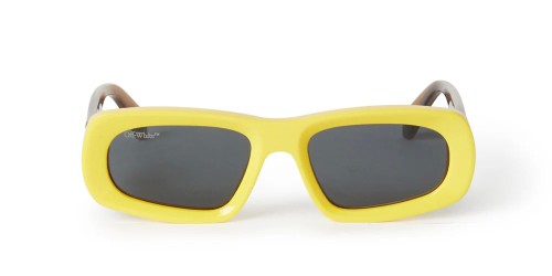 Off-White OERI065 AUSTIN - 1807 - 54 Lunettes de soleil Jaune, Marron, À motifs Angulaire