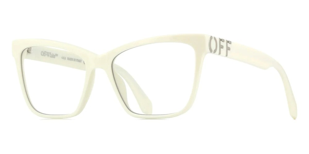 Off-White OERJ067 - 0100 - 55 Cadres optiques Blanc Œil de chat