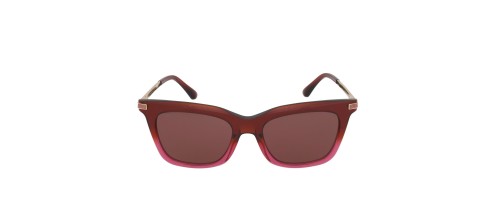 Jimmy Choo OLYE/S - 1MQU1 - 52 Lunettes de soleil Or, Rouge Angulaire