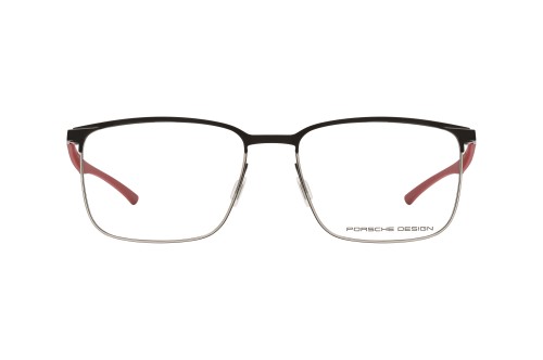 Porsche Design P8753 - A - 55 Cadres optiques Noir, Rouge Angulaire