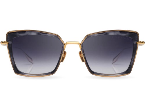 Dita PERPLEXER DTS405-A - 01 - 54 Lunettes de soleil Or, Noir, À motifs Œil de chat