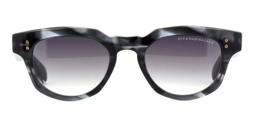 Dita RADIHACKER DTS726-A - 03 - 51 Lunettes de soleil Noir, Blanc, À motifs Rond