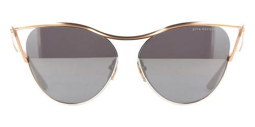 Dita REVOIR DTS509 - 02 - 59 Lunettes de soleil Or rose Œil de chat