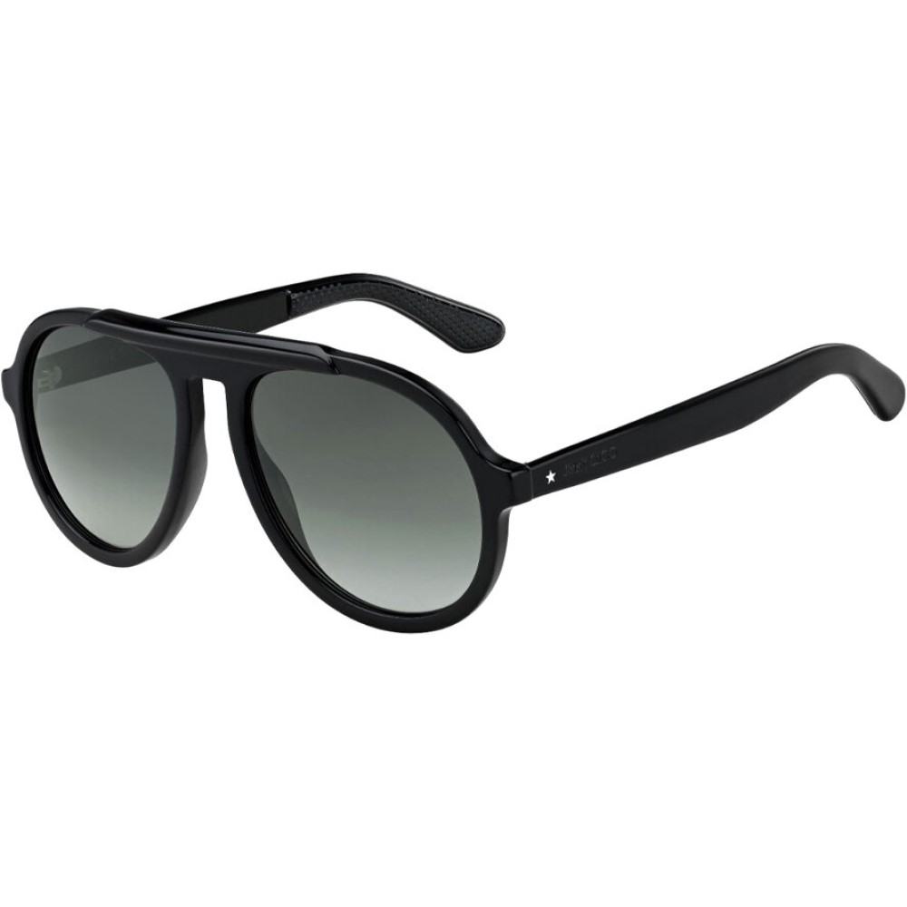Jimmy Choo RON/S - 8079O - 57 Lunettes de soleil Noir Pilote (Aviateur)
