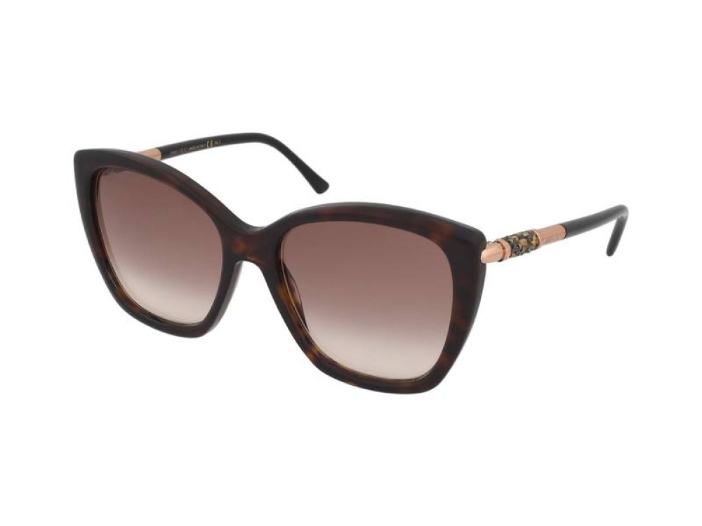 Jimmy Choo ROSE/S - 086HA - 55 Lunettes de soleil Havane Œil de chat